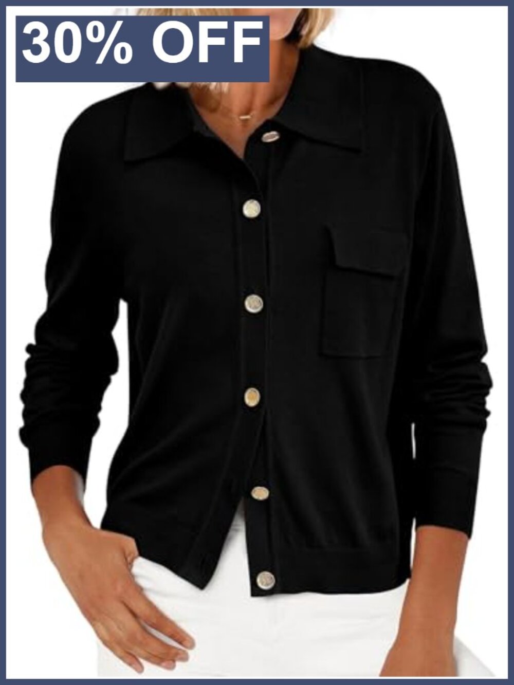 PRETTYGARDEN Women's Lightweight Button Down Ribbed Knit Cardigan with Pockets